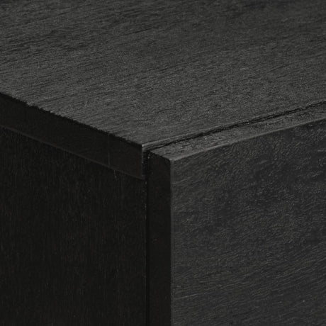 Bedside Cabinet Black 50X33X60 Cm Engineered Wood