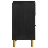 Bedside Cabinet Black 50X33X62 Cm Engineered Wood