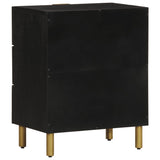 Bedside Cabinet Black 50X33X62 Cm Engineered Wood