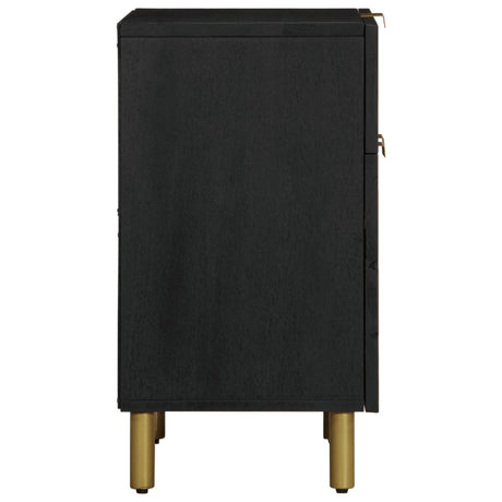 Bedside Cabinet Black 50X33X60 Cm Engineered Wood