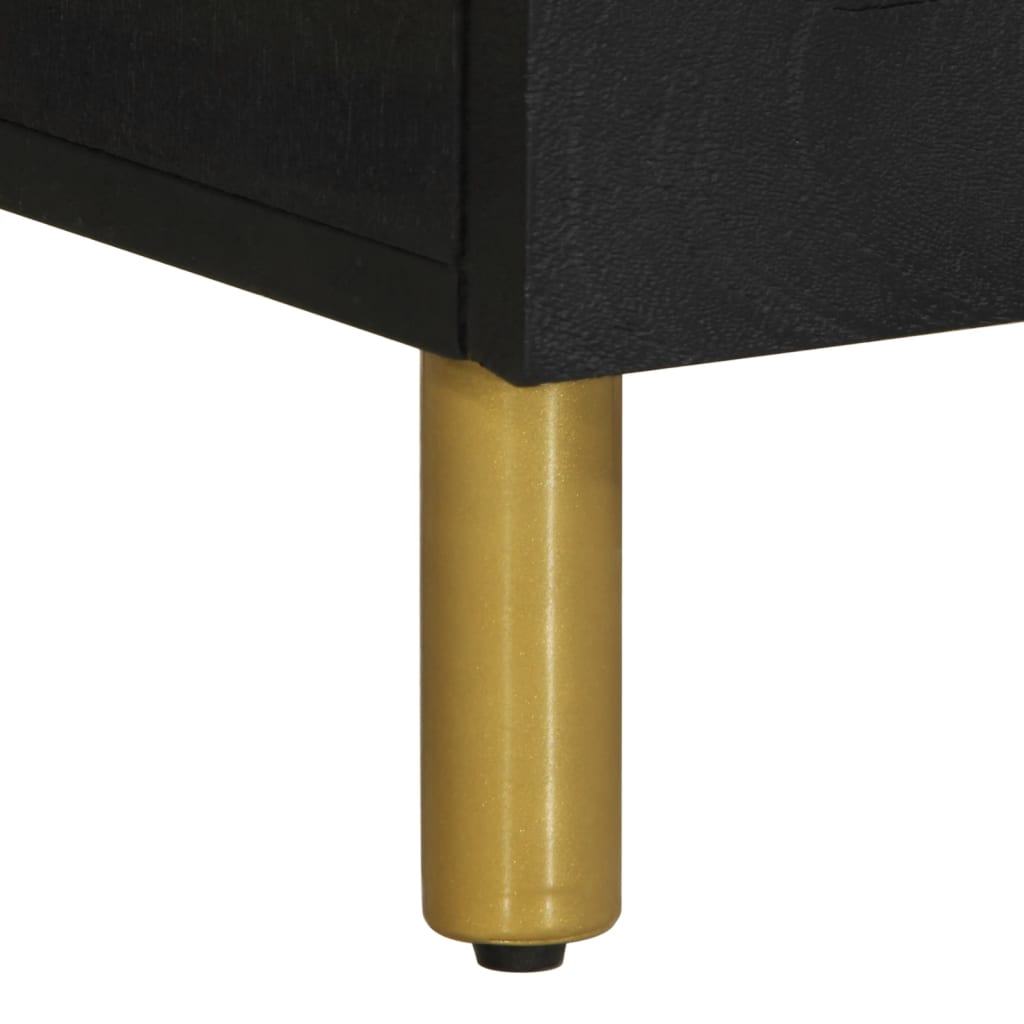 Bedside Cabinet Black 50X33X60 Cm Engineered Wood