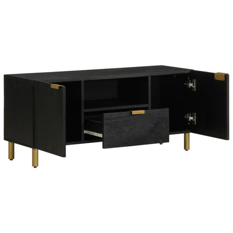 Tv Cabinet Black 105X33X46 Cm Engineered Wood