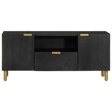 Tv Cabinet Black 105X33X46 Cm Engineered Wood