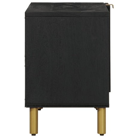 Tv Cabinet Black 80X33X46 Cm Engineered Wood