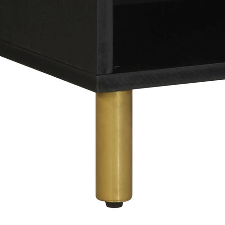 Tv Cabinet Black 80X33X46 Cm Engineered Wood