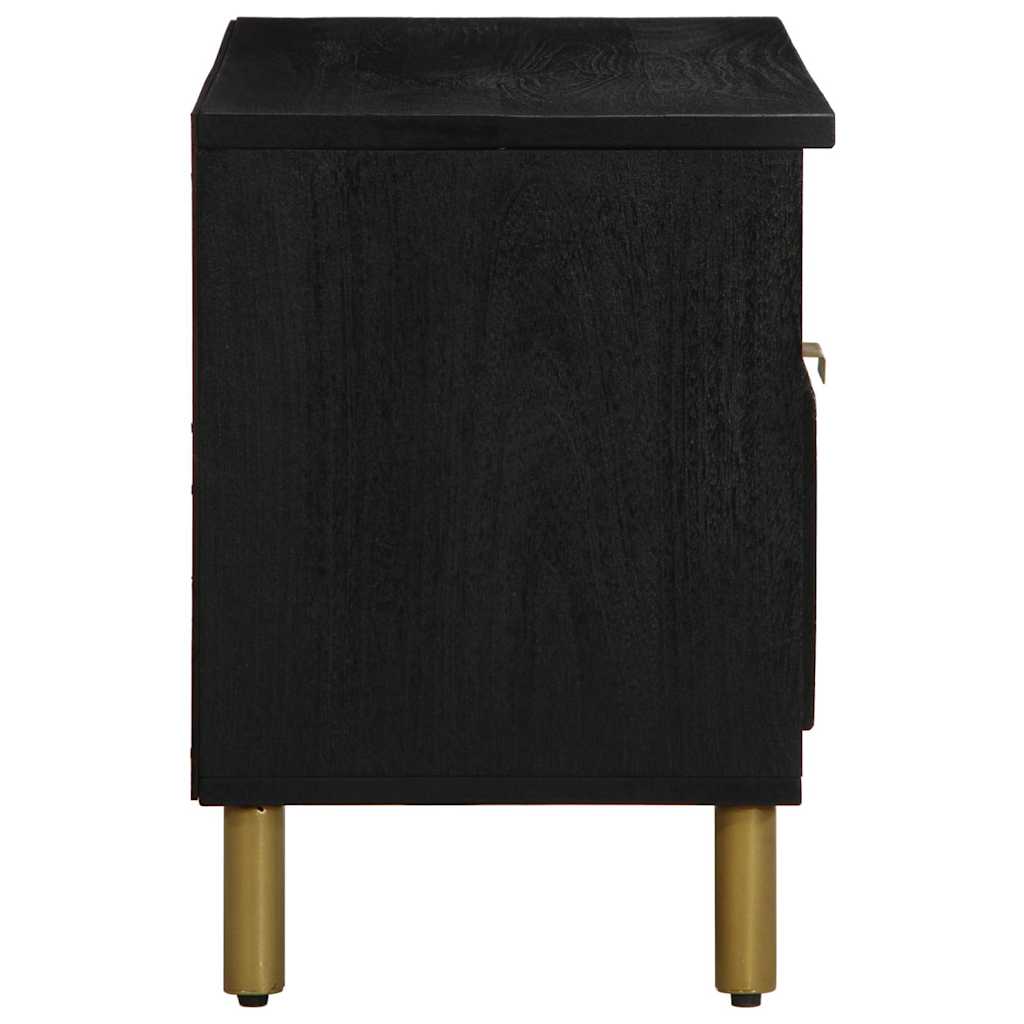 Tv Cabinet Black 80X33X46 Cm Engineered Wood