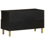 Tv Cabinet Black 80X33X46 Cm Engineered Wood