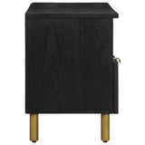 Tv Cabinet Black 100X33X46 Cm Engineered Wood