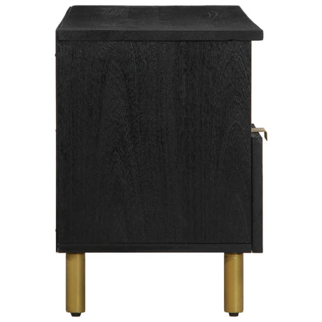 Tv Cabinet Black 100X33X46 Cm Engineered Wood