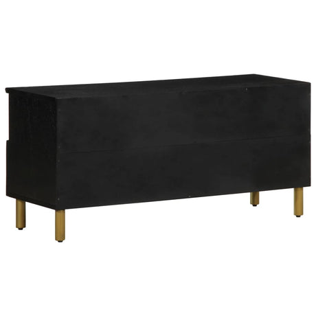 Tv Cabinet Black 100X33X46 Cm Engineered Wood