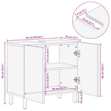 Bathroom Sink Cabinet Black 62X33X58 Cm Engineered Wood
