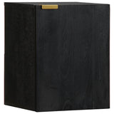 Bathroom Hanging Cabinet Black 38X33X48 Cm Engineered Wood
