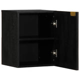 Bathroom Hanging Cabinet Black 38X33X48 Cm Engineered Wood