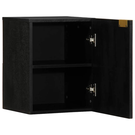 Bathroom Hanging Cabinet Black 38X33X48 Cm Engineered Wood