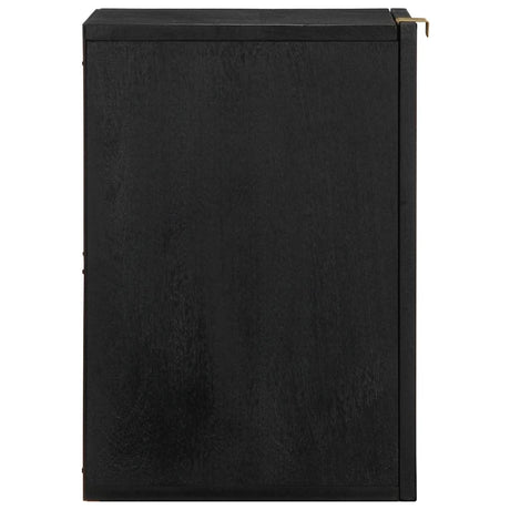 Bathroom Hanging Cabinet Black 38X33X48 Cm Engineered Wood