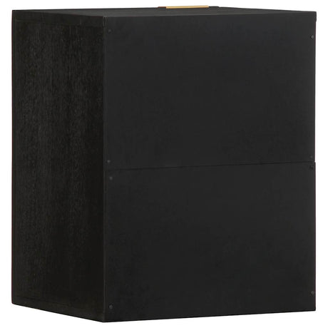 Bathroom Hanging Cabinet Black 38X33X48 Cm Engineered Wood