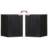 Bathroom Hanging Cabinet Black 38X33X48 Cm Engineered Wood