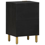 Bathroom Cabinet Black 38X33X58 Cm Engineered Wood