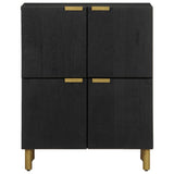 Sideboard Black 60X33X75 Cm Engineered Wood