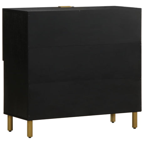 Sideboard Black 80X33X75 Cm Engineered Wood