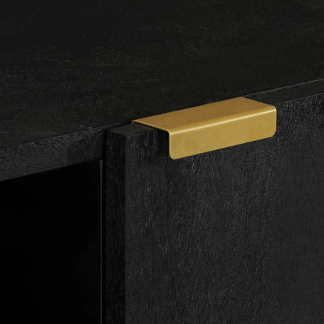 Sideboard Black 90X33X75 Cm Engineered Wood