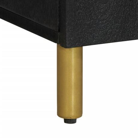 Sideboard Black 90X33X75 Cm Engineered Wood