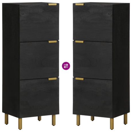 Highboard Black 40X33X110 Cm Engineered Wood