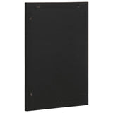 Bathroom Mirror Black 50X70X2.5 Cm Engineered Wood And Brass