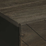 Bedside Cabinet Black 40X33X46 Cm Solid Wood Mango