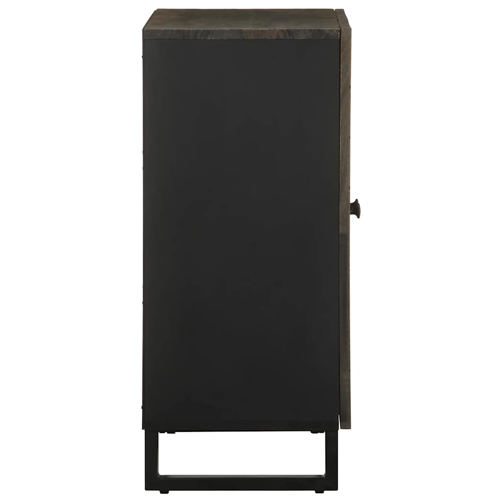 Sideboard Black 60X33X75 Cm Solid Wood Mango