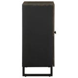 Sideboard Black 60X33X75 Cm Solid Wood Mango