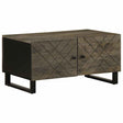 Coffee Table Black 80X50X40 Cm Solid Wood Mango