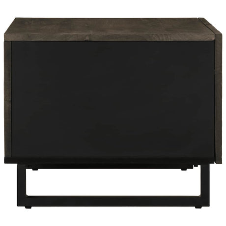 Coffee Table Black 80X50X40 Cm Solid Wood Mango