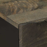 Bedside Cabinet Black 50X33X60 Cm Solid Wood Mango