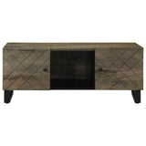 Coffee Table Black 100X54X40 Cm Solid Wood Mango