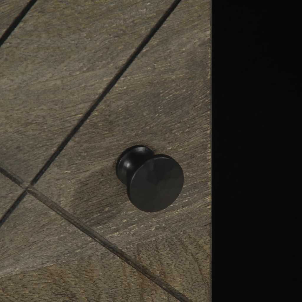 Coffee Table Black 100X54X40 Cm Solid Wood Mango