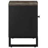 Tv Cabinet Black 80X33X46 Cm Solid Wood Mango