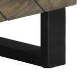 Tv Cabinet Black 80X33X46 Cm Solid Wood Mango