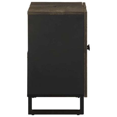 Sink Cabinet Black 62X33X58 Cm Solid Wood Mango