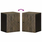 Wall-Mounted Bathroom Cabinet Black 38X33X48 Cm Solid Wood Mango