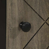 Wall-Mounted Bathroom Cabinet Black 38X33X48 Cm Solid Wood Mango