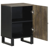 Bathroom Cabinet Black 38X33X58 Cm Solid Wood Mango