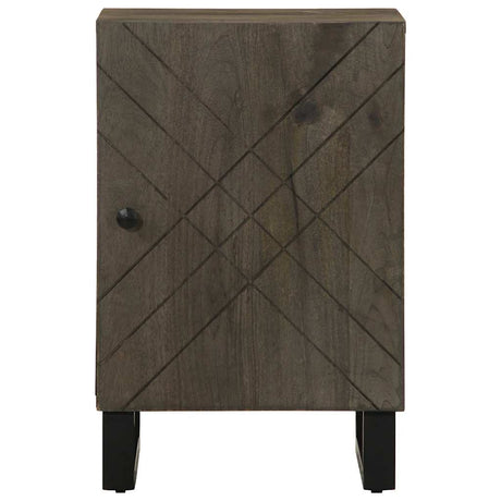 Bathroom Cabinet Black 38X33X58 Cm Solid Wood Mango