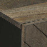 Bathroom Cabinet Black 38X33X58 Cm Solid Wood Mango