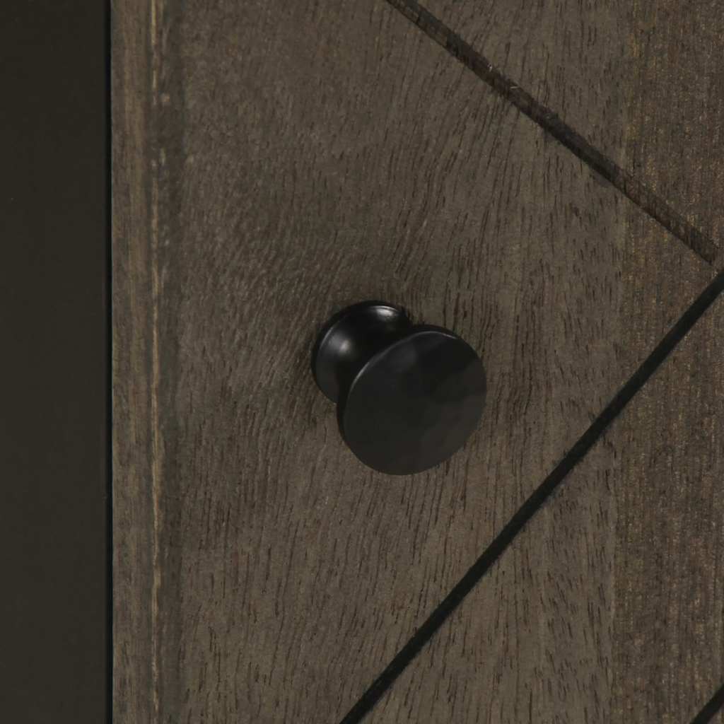 Bathroom Cabinet Black 38X33X58 Cm Solid Wood Mango