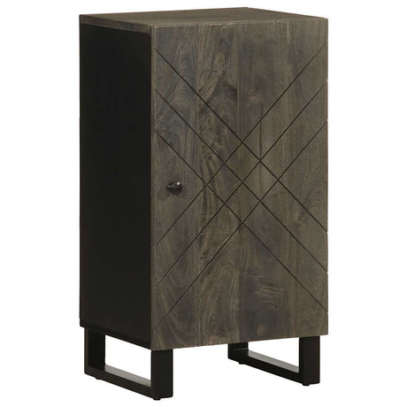 Sideboard Black 40X33X75 Cm Solid Wood Mango