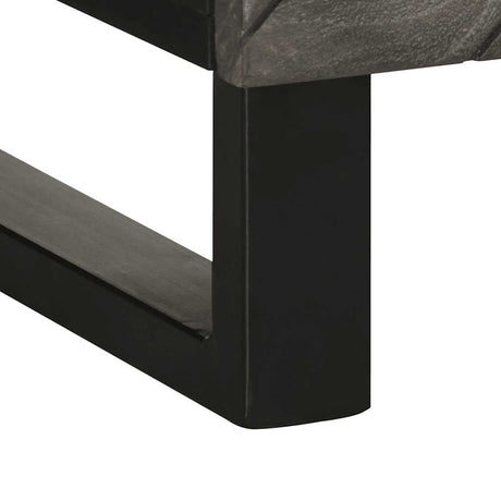 Sideboard Black 60X33X75 Cm Solid Wood Mango