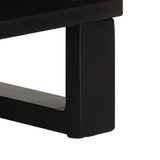 Sideboard Black 80X33X75 Cm Solid Wood Mango