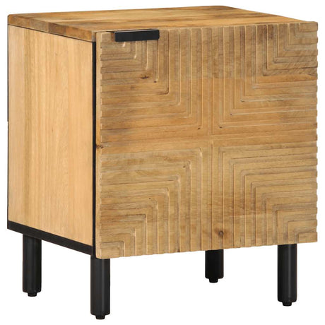 Bedside Cabinet Brown 40X33X46 Cm Solid Wood Mango