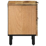 Bedside Cabinets 2 Pcs Brown 40X33X46 Cm Solid Wood Mango